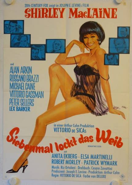 Woman Times Seven original release german movie poster